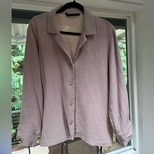 Jenni Kayne cotton gauze button up shirt